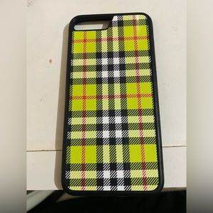 Plaid aesthetic iPhone 8 plus case